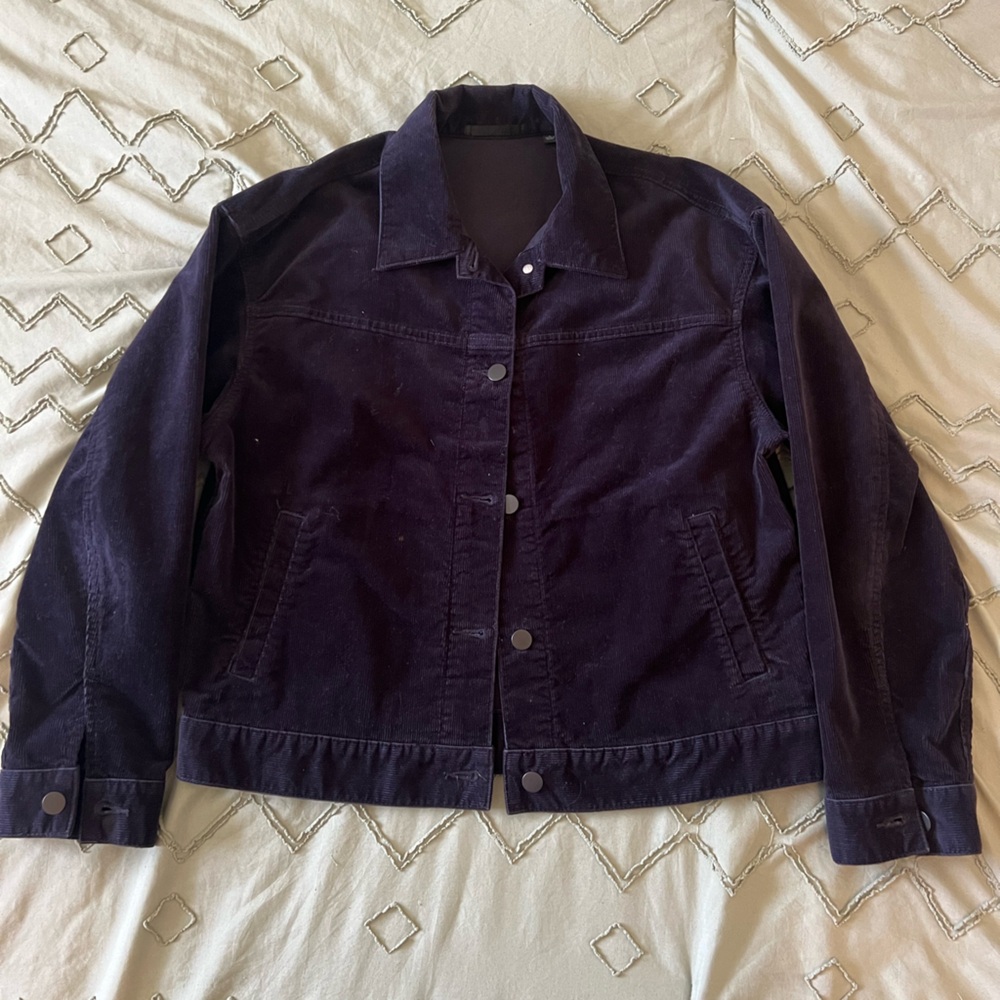 Uniqlo navy corduroy jacket size L